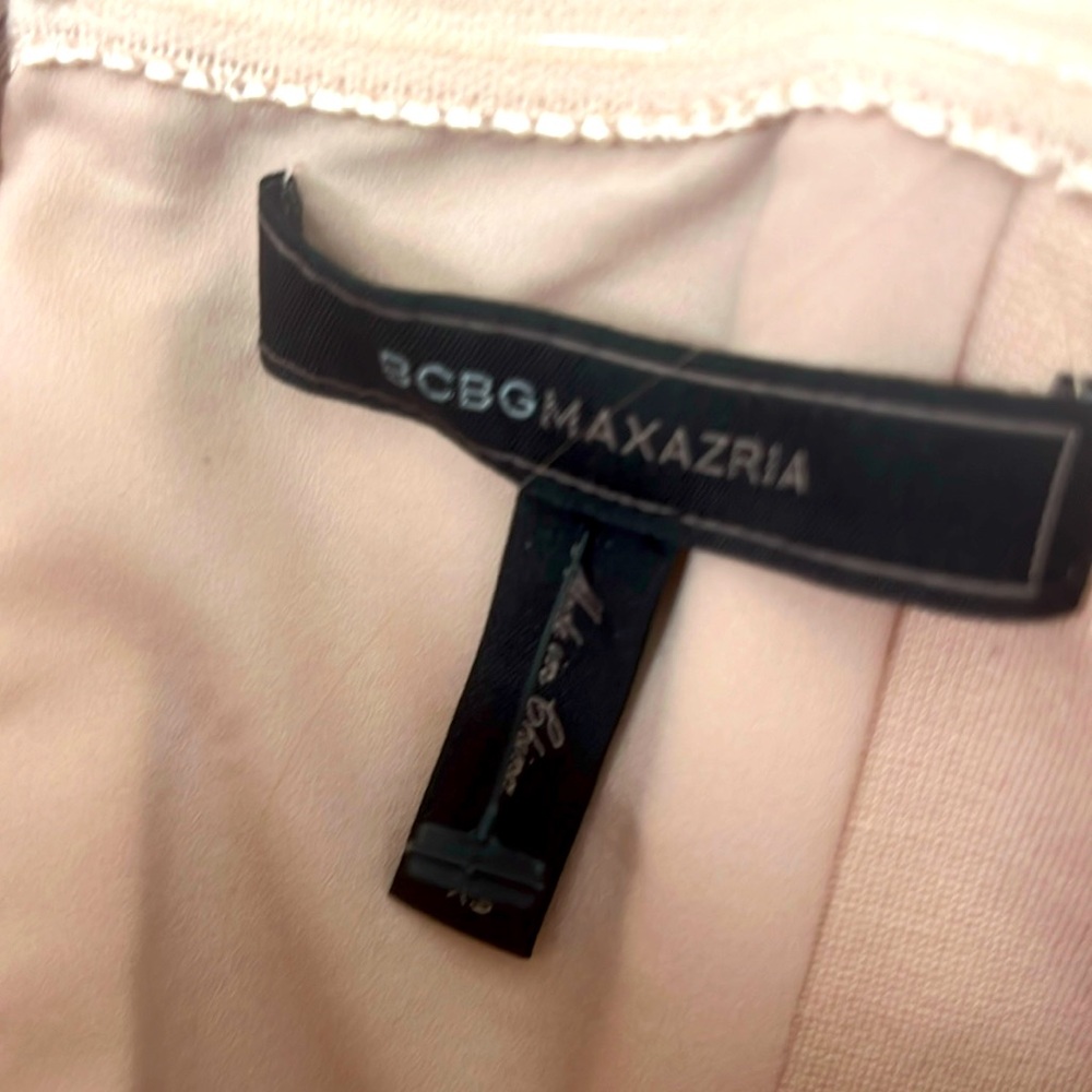 Bcbg maxazria XS light pink low to high dress